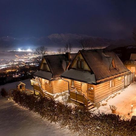 Domki Widokowe Wooden Luxury Chalet & Jacuzzi Зомб Екстериор снимка