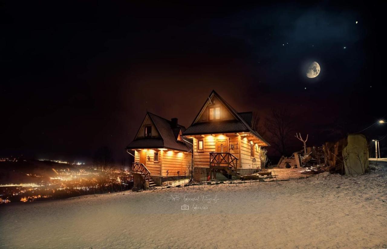 Domki Widokowe Wooden Luxury Chalet & Jacuzzi Зомб Екстериор снимка