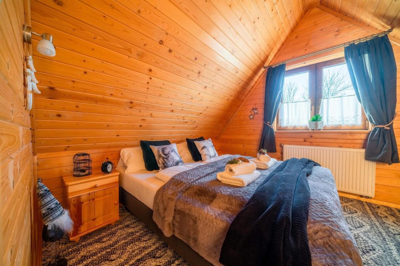 Domki Widokowe Wooden Luxury Chalet & Jacuzzi Зомб Екстериор снимка