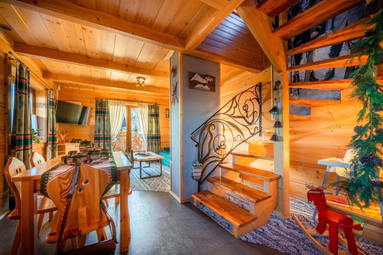 Domki Widokowe Wooden Luxury Chalet & Jacuzzi Зомб Екстериор снимка